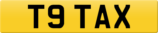 T9 TAX private number plate